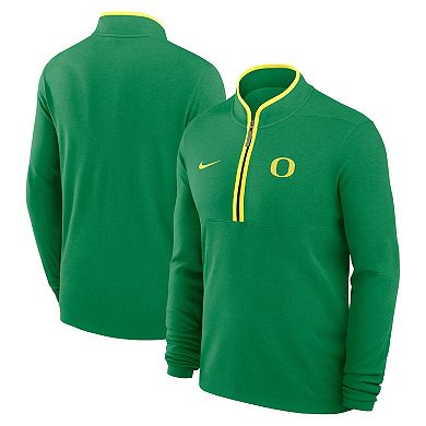 Men's Nike Green Oregon Ducks Courtside Victory Dri-FIT Half-Zip Pullover