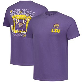 Men's Purple LSU Tigers Deck the Halls Comfort Colors T-Shirt