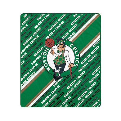 Pegasus Boston Celtics 60" x 70" Diagonal Lined Wordmark Ultra Soft Blanket