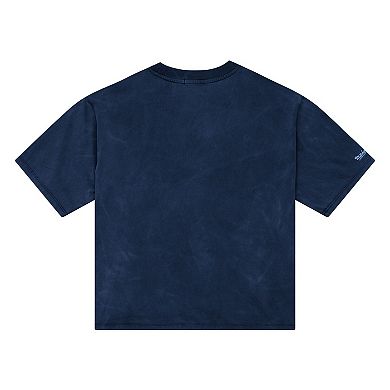 Women's Mitchell & Ness Blue Los Angeles Dodgers Cooperstown Cropped Boxy T-Shirt