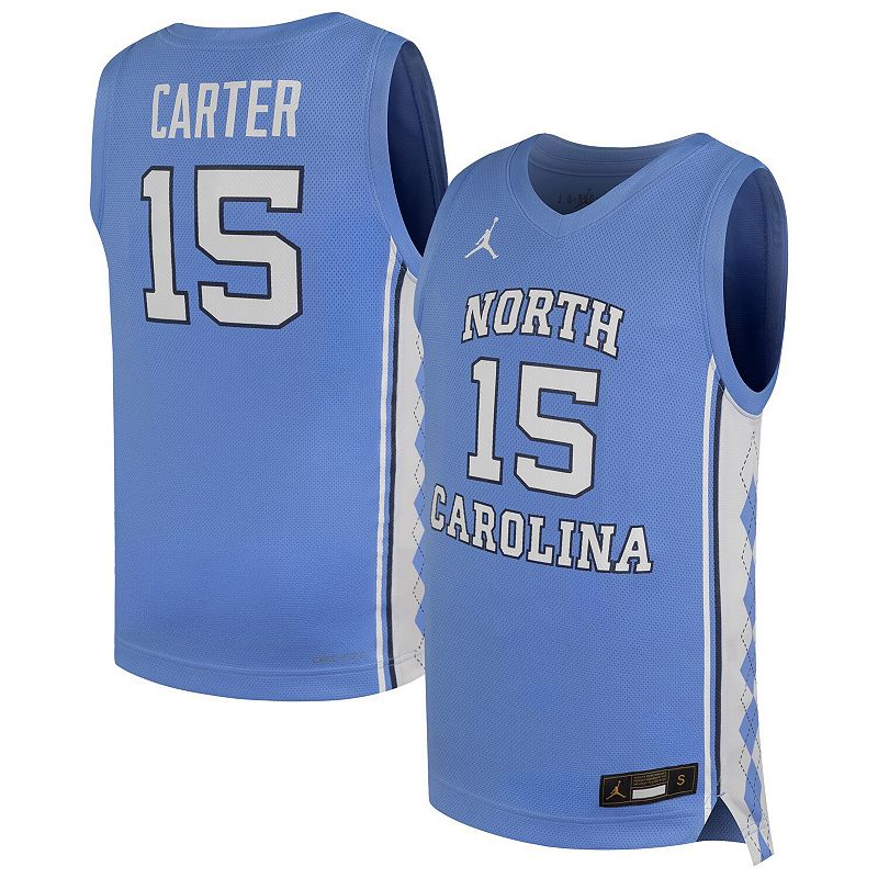 Youth Nike Vince Carter Carolina Blue North Carolina Tar Heels Replica Basketball Jersey, Boy's, 