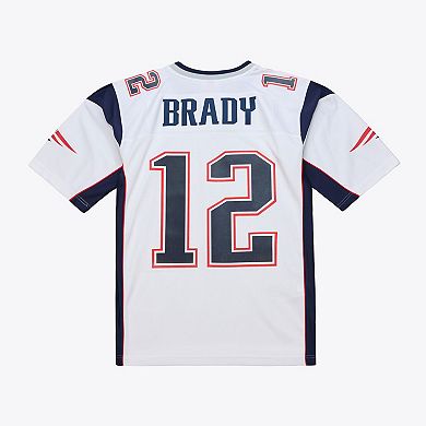 Men's Mitchell & Ness Tom Brady White New England Patriots 2000 Legacy Replica Jersey