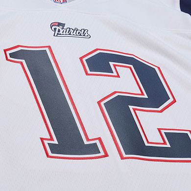 Men's Mitchell & Ness Tom Brady White New England Patriots 2000 Legacy Replica Jersey