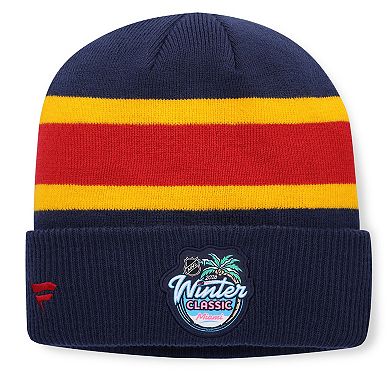 Men's Fanatics Navy/Red Florida Panthers 2026 NHL Winter Classic Cuffed Knit Hat