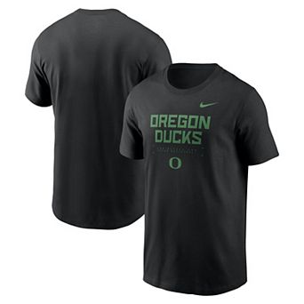 Men's Nike Black Oregon Ducks 2025 Courtside Basketball Performance T-Shirt