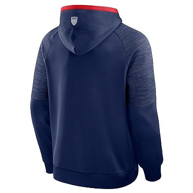 Men's Fanatics Navy Team USA Goaltender Defender Pullover Hoodie