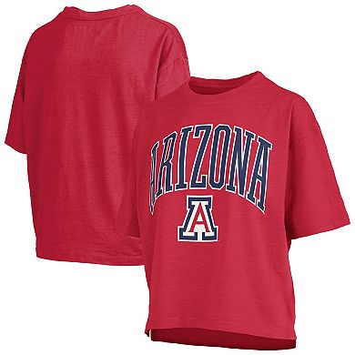 Women's Pressbox Red Arizona Wildcats Nelson T-Shirt