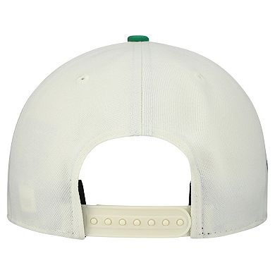 Men's New Era Cream Philadelphia Eagles Upside Down 9FIFTY A-Frame Snapback Hat