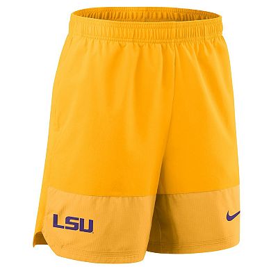 Men's Nike Gold LSU Tigers 2025 Sideline Dri-FIT Shorts