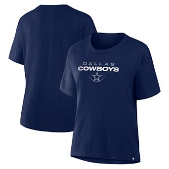 Women's Fanatics Navy Dallas Cowboys Team Fade Legacy Scoop Neck T-Shirt
