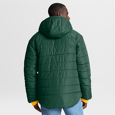 Men's Fanatics Green Green Bay Packers Full-Zip Hooded Jacket