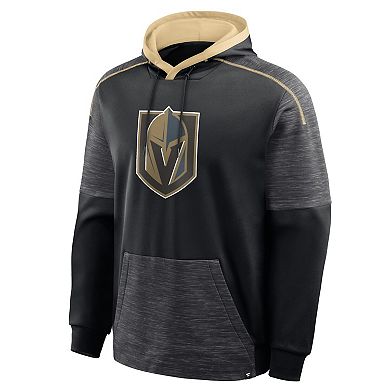 Men's Fanatics Black Vegas Golden Knights Goaltender Defender Pullover Hoodie