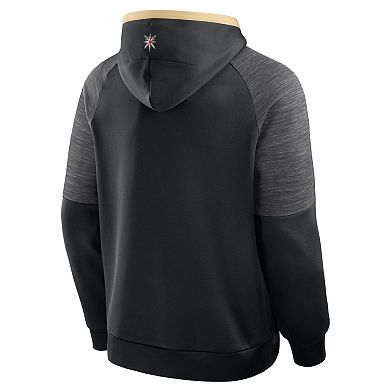 Men's Fanatics Black Vegas Golden Knights Goaltender Defender Pullover Hoodie