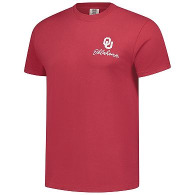 Men's Crimson Oklahoma Sooners Deck the Halls Comfort Colors T-Shirt