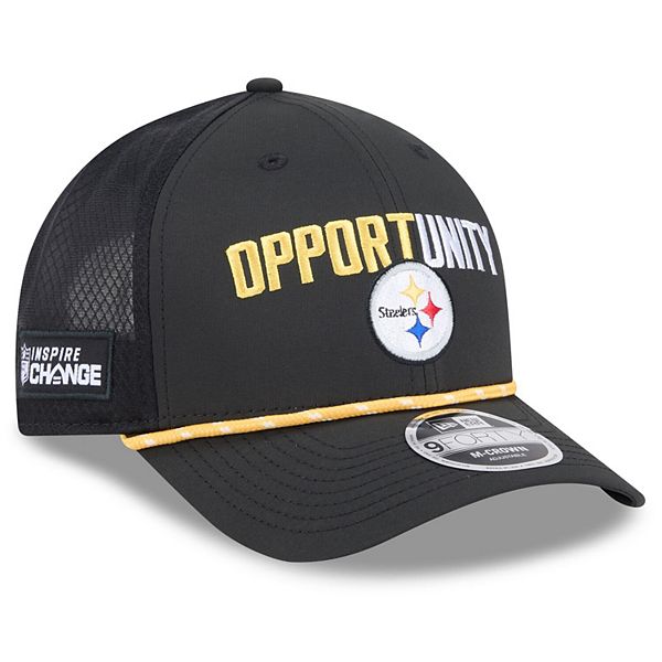 Men's New Era Black Pittsburgh Steelers 2025 Inspire Change 9FORTY