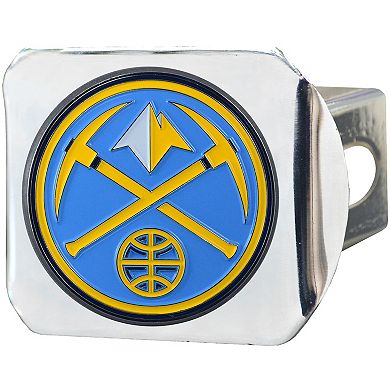 Logo Brands Denver Nuggets Color on Chrome Hitch Cover