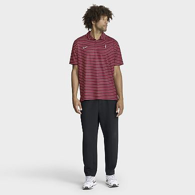 Men's Nike Cardinal Stanford Cardinal 2025 Coaches Premium Tour Stripe Dri-FIT Polo