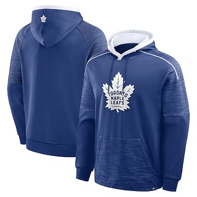 Men's Fanatics Blue Toronto Maple Leafs Goaltender Defender Pullover Hoodie