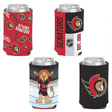 WinCraft Ottawa Senators 4-Pack 12oz. Can Cooler Set