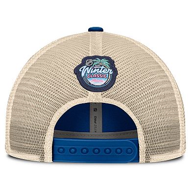 Men's Fanatics Blue/Cream New York Rangers 2026 NHL Winter Classic Trucker Adjustable Hat