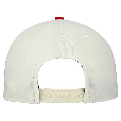 Men's New Era Cream Tampa Bay Buccaneers Upside Down 9FIFTY A-Frame Snapback Hat