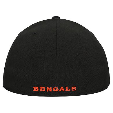Men's New Era Black Cincinnati Bengals Main 39THIRTY Flex Hat