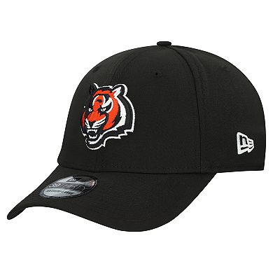 Men's New Era Black Cincinnati Bengals Main 39THIRTY Flex Hat