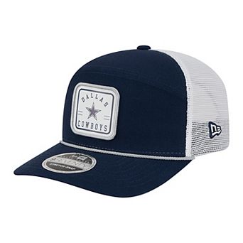 Men's New Era Navy Dallas Cowboys Quick Strike Split Panel 9SEVENTY Stretch-Snap Trucker Hat