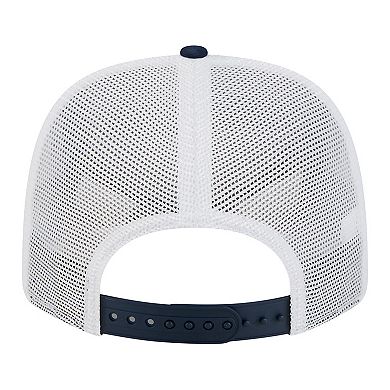 Men's New Era Navy Dallas Cowboys Quick Strike Split Panel 9SEVENTY Stretch-Snap Trucker Hat