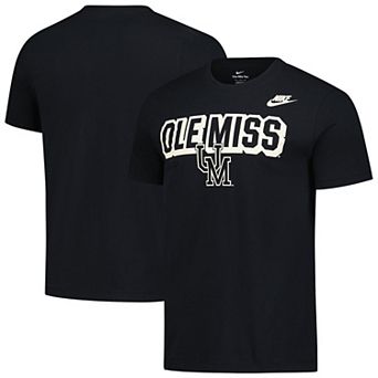 Men's Nike Black Ole Miss Rebels Fashion Team Bold T-Shirt