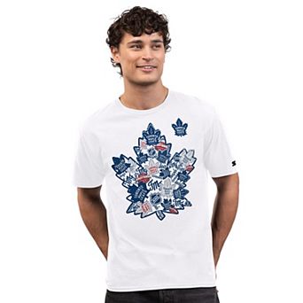 Men's Starter White Toronto Maple Leafs Logo Collage T-Shirt