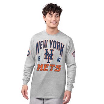 Men's Starter Gray/Royal New York Mets Two-Pack Long Sleeve & Short Sleeve T-Shirt Set