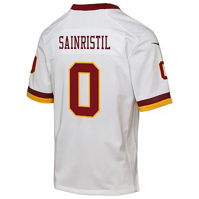 Youth Nike Mike Sainristil White Washington Commanders Alternate 2 Game Jersey