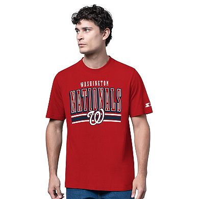 Men's Starter Gray/Red Washington Nationals Two-Pack Long Sleeve & Short Sleeve T-Shirt Set