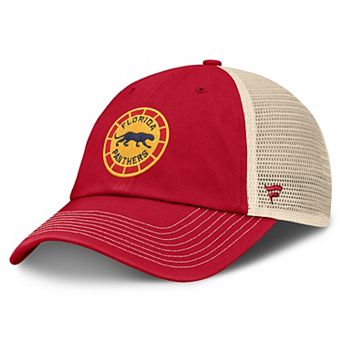 Men's Fanatics Red/Cream Florida Panthers 2026 NHL Winter Classic Trucker Adjustable Hat