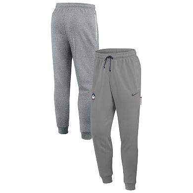 Men's Nike Heather Gray UConn Huskies Basketball Practice Dri-FIT Taper Sweatpants