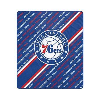 Pegasus Philadelphia 76ers 60" x 70" Diagonal Lined Wordmark Ultra Soft Blanket