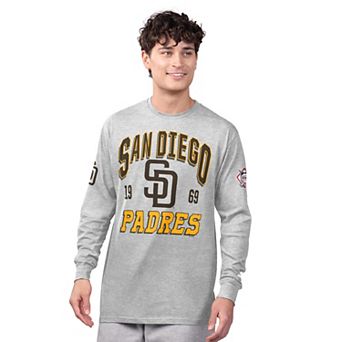 Men's Starter Gray/Brown San Diego Padres Two-Pack Long Sleeve & Short Sleeve T-Shirt Set