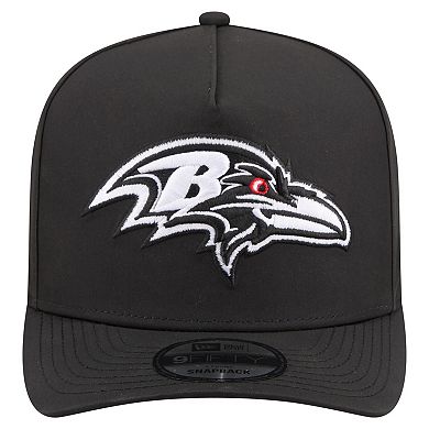 Men's New Era Black Baltimore Ravens Gore-Tex A-Frame 9FIFTY Adjustable Hat