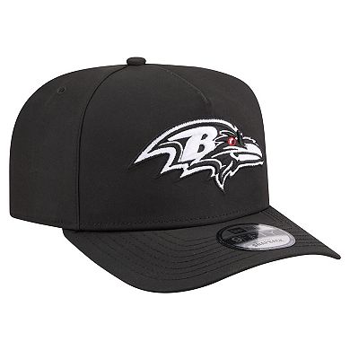 Men's New Era Black Baltimore Ravens Gore-Tex A-Frame 9FIFTY Adjustable Hat