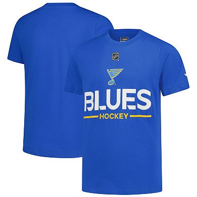 Youth Fanatics Blue St. Louis Blues Authentic Pro Wordmark T-Shirt
