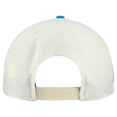 Men's New Era Cream Carolina Panthers Upside Down 9FIFTY A-Frame Snapback Hat