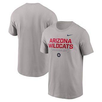 Men's Nike Gray Arizona Wildcats 2025 Courtside Basketball Performance T-Shirt