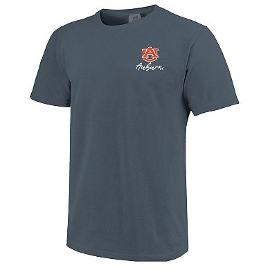 Men's Navy Auburn Tigers Deck the Halls Comfort Colors T-Shirt