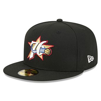 Men's New Era Black Philadelphia 76ers 2025/26 Classic Edition Jersey Hook 59FIFTY Fitted Hat
