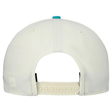 Men's New Era Cream Miami Dolphins Upside Down 9FIFTY A-Frame Snapback Hat