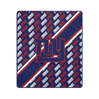 Pegasus New York Giants 60" x 70" Diagonal Lined Wordmark Ultra Soft Blanket