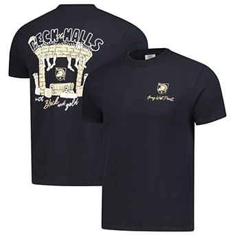 Men's Black Army Black Knights Deck the Halls Comfort Colors T-Shirt