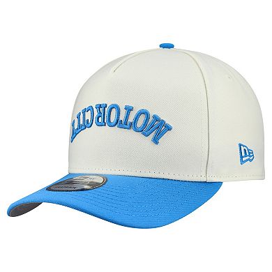 Men's New Era Cream Detroit Lions Upside Down 9FIFTY A-Frame Snapback Hat