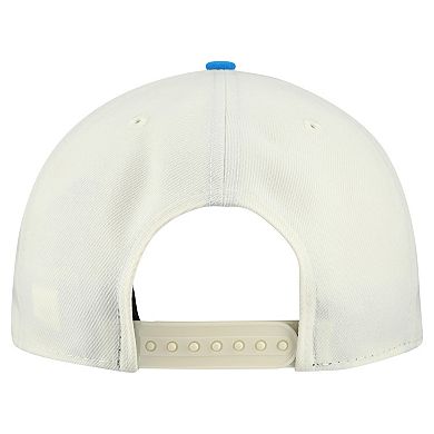 Men's New Era Cream Detroit Lions Upside Down 9FIFTY A-Frame Snapback Hat